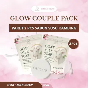 Ourabe Goat Milk Soap (PAKET 2 PCS) - Sabun Susu Kambing Brightening & Gentle Cleansing Formula Jepang