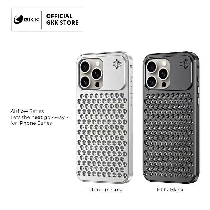GKK Casing Air Flow iPhone 11 12 13 14 15 PRO MAX PLUS Anti Heat Anti Panas