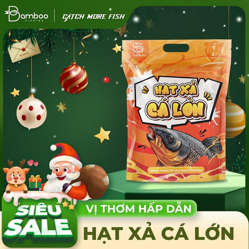  Hạt Xả Bamboo Cá Lớn - Thơm Hoa Quả   Chuyên Cá Trắm Đen Trắm Cỏ  Chép,....  Hiệu Quả Đặc Biệt Phù Hợp Câu Cá Trắm Đen 