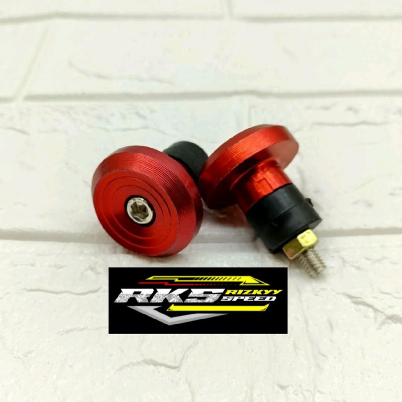 jalu stang bandul stang chrome motif spiral warna lengkap set baut Motorcycle 2