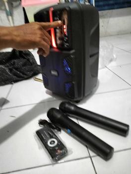 Product Review of Speaker Bluetooth FLECO F-8808 LED 8 Inch Free 2 Mic Wireless Karaoke + Remote - Speaker Karaoke Full Bass FM Radio digital from L**a P**s L**n G**l 3