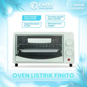 FINITO Oven Listrik Elektrik 12L 13L LOW WATT Super Cantik Multifungsi Daya Rendah