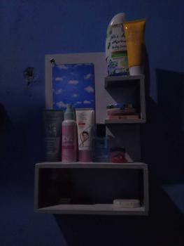 Product Review of Rak kosmetik cermin rak minimalis dinding Putih from 2**6 0