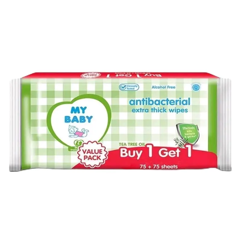My Baby Wipes 50+50sheets Anti Bacterial untuk Membersihkan Kulit Bayi Tissue Tisu