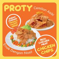 Gambar Snack Anak Sehat PROTY Chicken Chips Ori(2 pcs)+Keju(2 pcs)+RumputLaut (2 pcs) Cemilan Berprotein dari PROTY Official Store Kota Administrasi Jakarta Barat 5 Tokopedia
