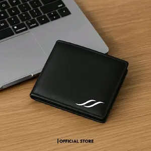 [D-01] Dompet Pria Kulit Sintetis | Dompet Lipat Cowok | Dompet Kartu Simpel Minimalis