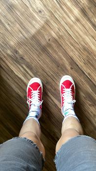 Product Review of (Spesial Kemerdekaan) Sepatu Pria Wanita028 XternalStepSure Mitterns Storm Merah Putih Low Canvas Kasual Casual Shoes Sneakers from P**s 0