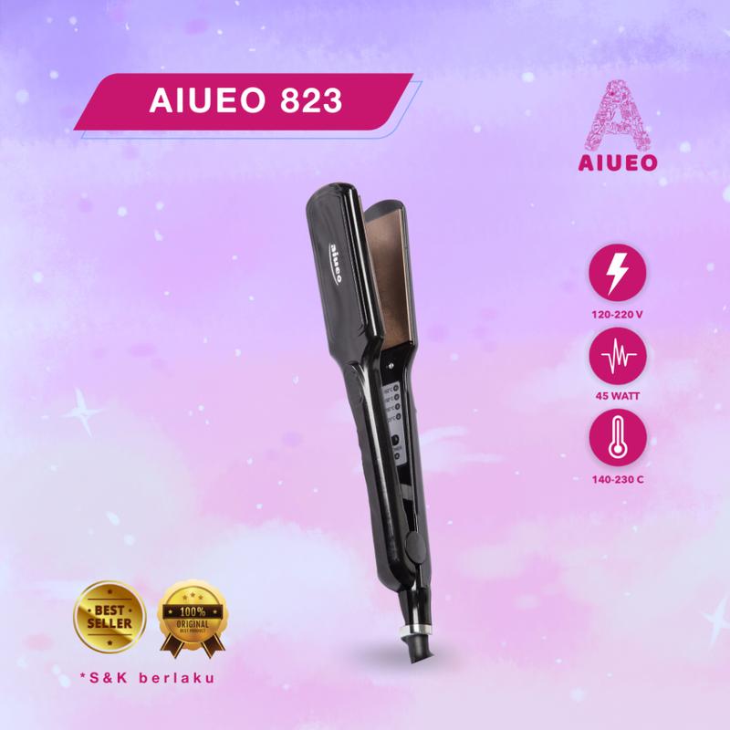 AIUEO | Catokan 823 Curly Straight Lurus Keriting Alat Catok Rambut | Termurah | Harga Grosir 2
