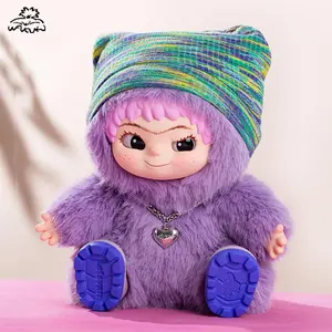 [NEO] Fuzzy Trendy Fun Party Series Plush Blind Box Keychain Bag Charm Boneka Gantungan Kunci