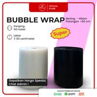 Gambar Khusus INSTAN Bubble Wrap BENING 60cm X 50M SUPER Tebal Bubble Wrapping Pack dari DEPARCEL RIBBON Kota Malang 1 Tokopedia