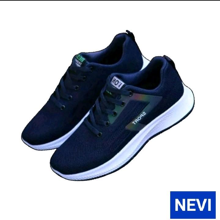 SEPATU SNEAKERS TERBARU PRIA BESTSPORT Casual Karet Shoes Hitam 1
