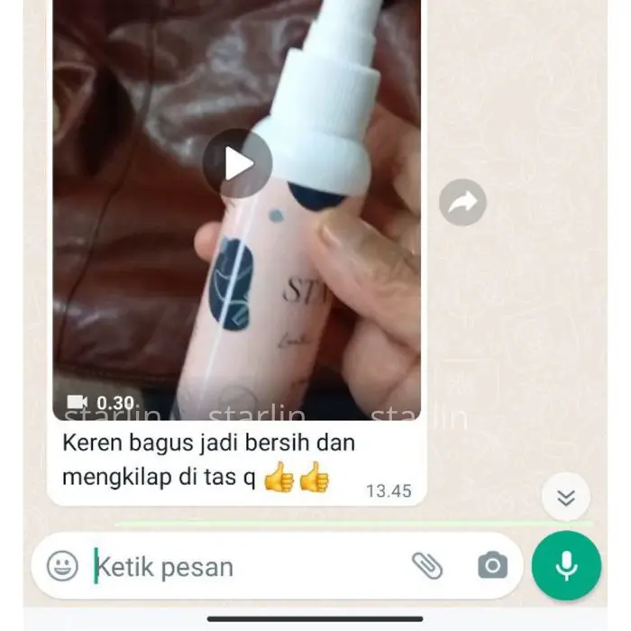 PERAWATAN TAS STARLIN PEMBERSIH NODA DAN PENGHILANG JAMUR