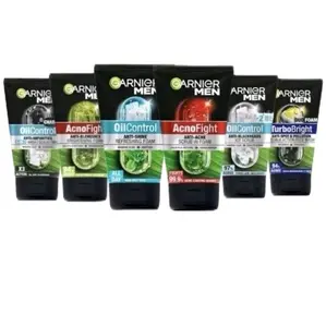 GARNIER MEN FACIAL FOAM 100ml - Sabun Muka Pria dengan Oil Control & AcneFight untuk Kulit Lembut dan Bersih