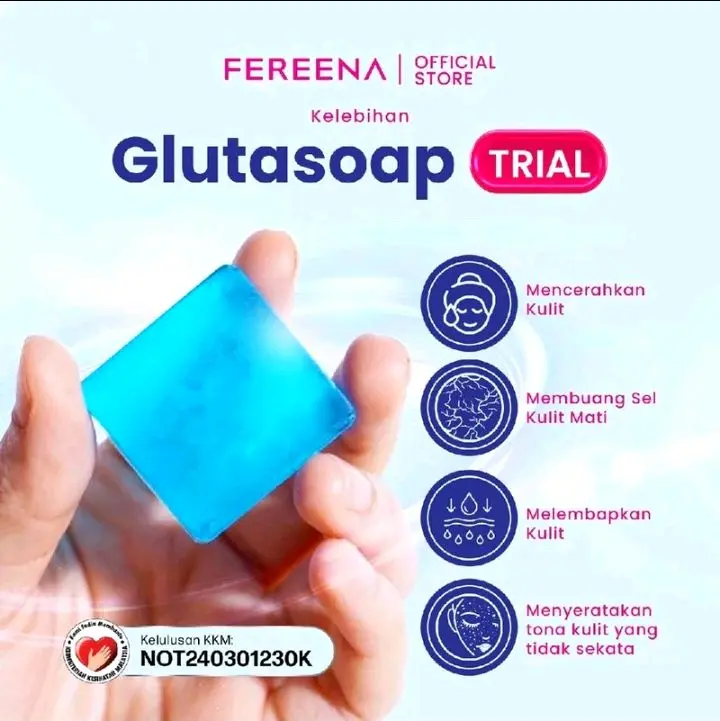 Fereena Gluta Soap Sabun Putih Glutathione + Niacinamide 10g - TikTok Shop Malaysia Fereena Gluta Soap Sabun Putih Glutathione + Niacinamide 10g - TikTok Shop Malaysia
