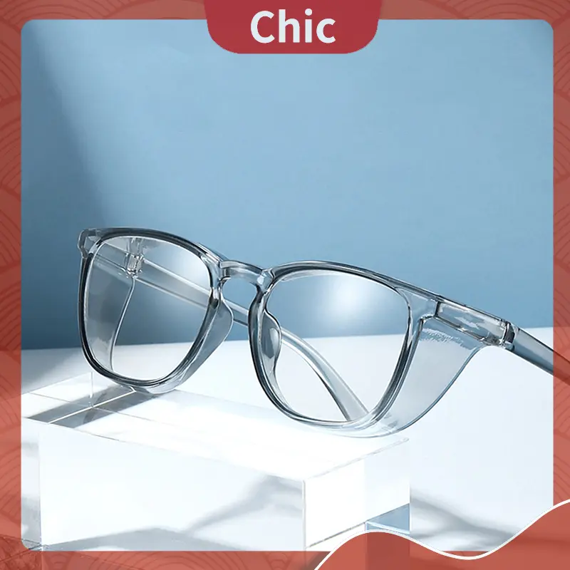 Cermin mata keselamatan anti-kabut, tahan calar, menghalang cahaya biru Eyewear