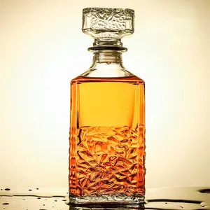 Whisky Decanter Glass Bottle Liquor Scotch Luxury 950ml - AL95