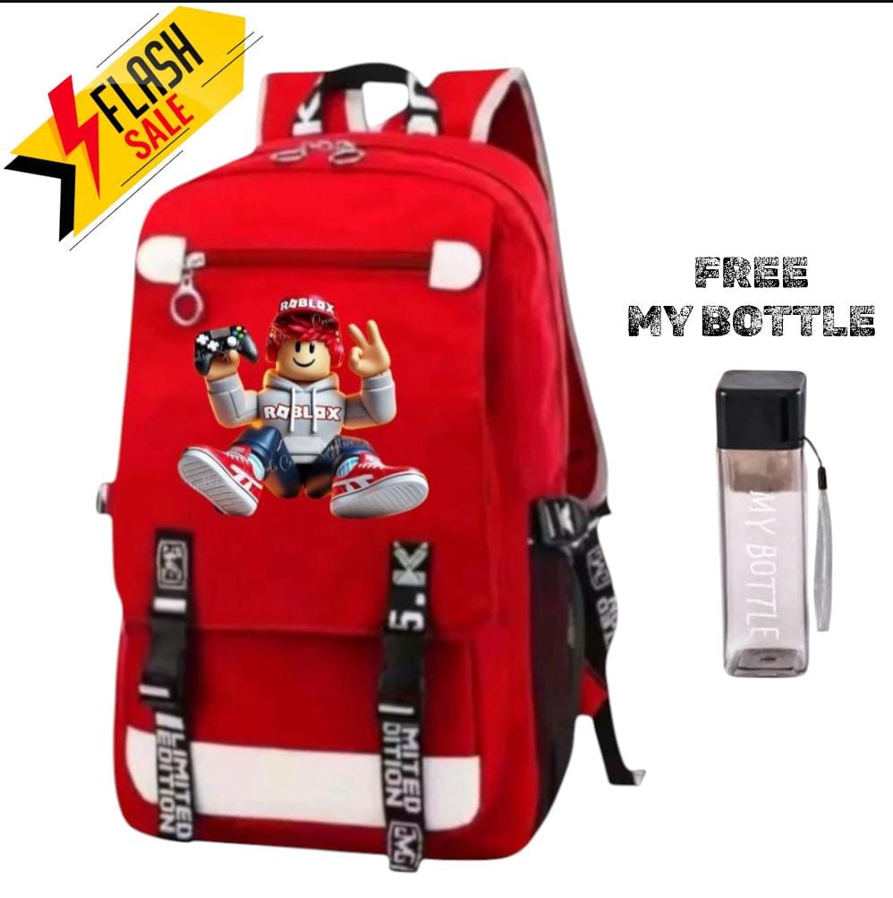 BACKPACK ANAK SEKOLAH ROBLOX SERIES - TAS ANAK LAKI LAKI PEREMPUAN BONUS 3 ITEM - RANSEL SEKOLAH ANAK COWOK CEWEK GAMES ROBLOX
