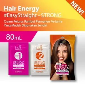 Makarizo Hair Energy Easy Straight - STRONG 80 mL Pelurus Rambut