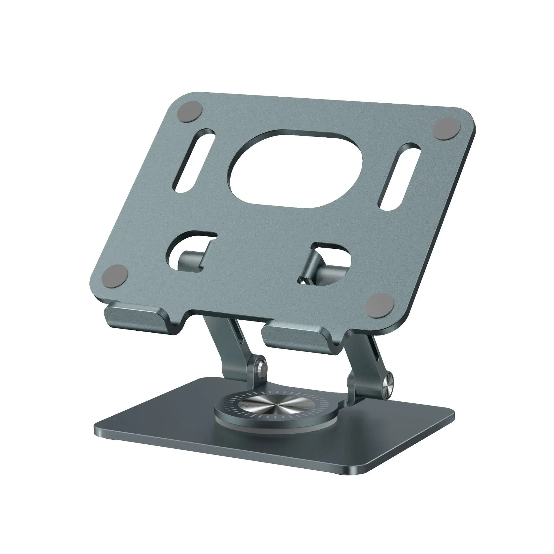 Tablet Stand Holder Aluminum Alloy  Desktop   360 Derajat Rotatable Stand Holder untuk Tablet 4.7-12 Inci dengan Desain Ergonomis dan Pembuangan Panas
