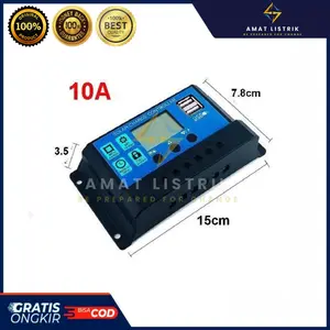 Solar Charge Controller LCD LED Display Solar PWM 12V/24V 10A 20A 30A 50A 60A USB Panel Surya Charge