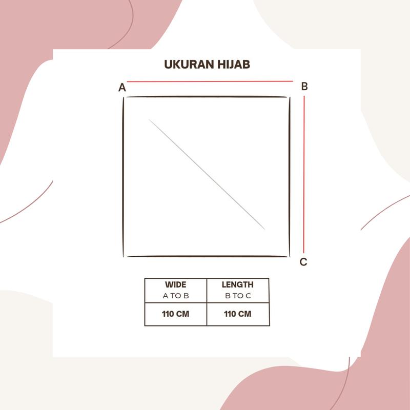 Kerudung Segi Empat Motif Jorney Disya Ayra Fara Series Jilbab Mewah Nyaman Voal Muslim Square Santai 5