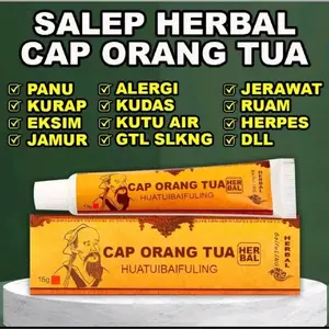 Salep Gatal Herbal Cap Orang Tua Original 100% Atasi Masalah Gatal Kulit Alergi Kurap Kudis