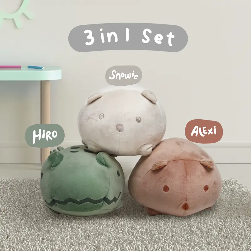 Mooimom x mugu Mainan Bayi Boneka Karakter | Mugu Stuffed Doll 2