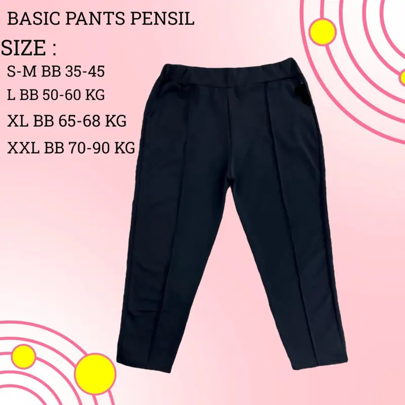 BASIC PANTS SCUBA PENCIL SIZE S>XXL // CELANA BASIC SCUBA / DOTY PANTS SCUBA 2