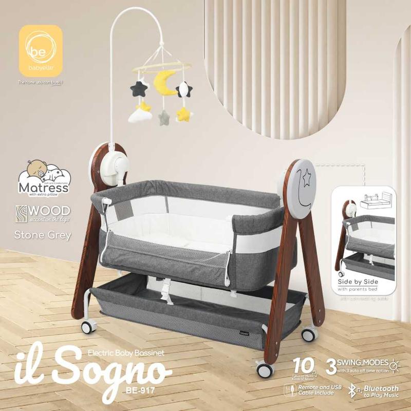 Baby Elle Box Bayi BabyElle Novelty BE 915 Baby Bed and Co Slepper / Babyelle il Sogno Box Bayi Bisa Ayun Otomatis 7