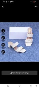 Product Review of Sultan Shoes | Sendal Hak Tahu 5 cm Wanita Flat Slop Tali Kokop Kekinian Aksesoris Gesper Rantai D | Sandal High Heel 5cm CasuaL from A**a 0