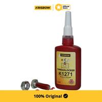 Gambar Krisbow Lem Threadlock Permanent Strength K1271 50 ml - Merah Pengunci Ulir Baut Adhesive Mekanik Industri dari Krisbow Official ID Kab. Bekasi 3 Tokopedia