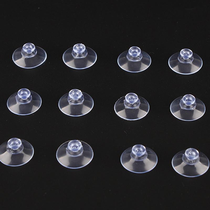 Bộ 10 cái cốc hút chân không đầu hình nấm bằng PVC trong suốt 25 mm cho thủy…