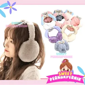 Earmuff Penutup Telinga Anak Dewasa Polos Bulu Anti Bising / Ear Muff Lembut