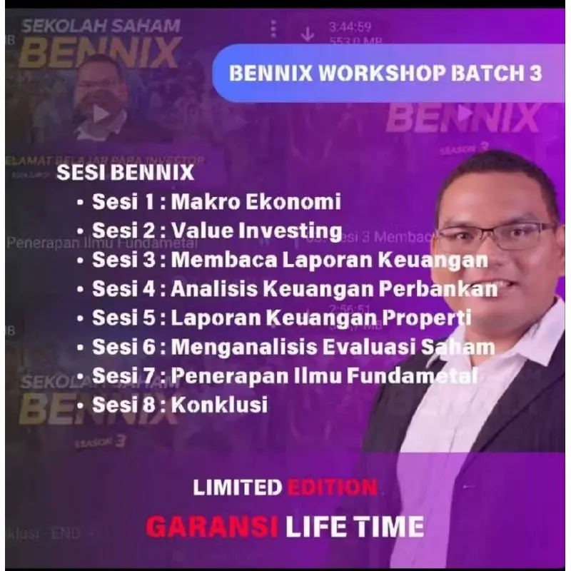 Bennix Investasi Saham untuk Pemula, Belajar Analisis Fundamental & Buku Trading! 1