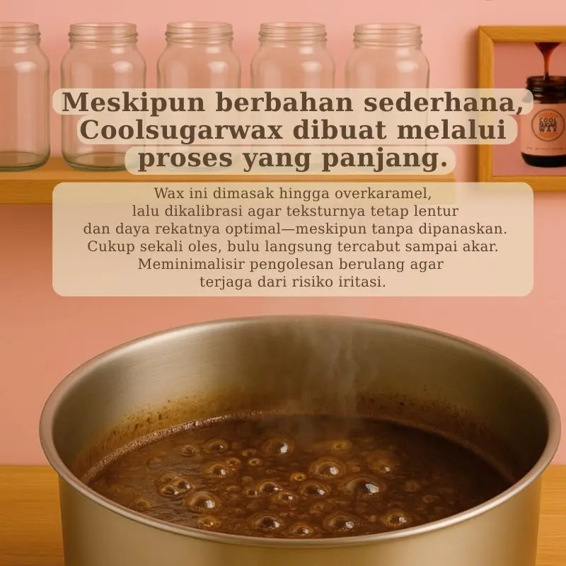 Coolsugar Wax Jar S | Sugar Wax Tanpa Pewarna, Parfum, dan Skincare - Sugar Waxing Kit Hair Removal Ketiak 6
