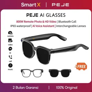 Produk Baru!! - PEJE Smart Glasses 8W Camera AI Translate | OutdoorSmart Sport | Remote Photo HD Video | Bluetooth 5.4 Music | Hands-Free Calling | IP65 Waterproof Kacamata Pintar Outdoor