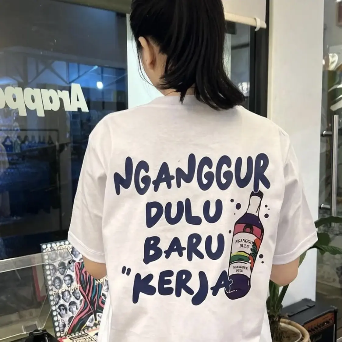 T-shirt Nganggur dulu Tee / Unisex / Cotton / Lembut Nyaman Soft Surfing