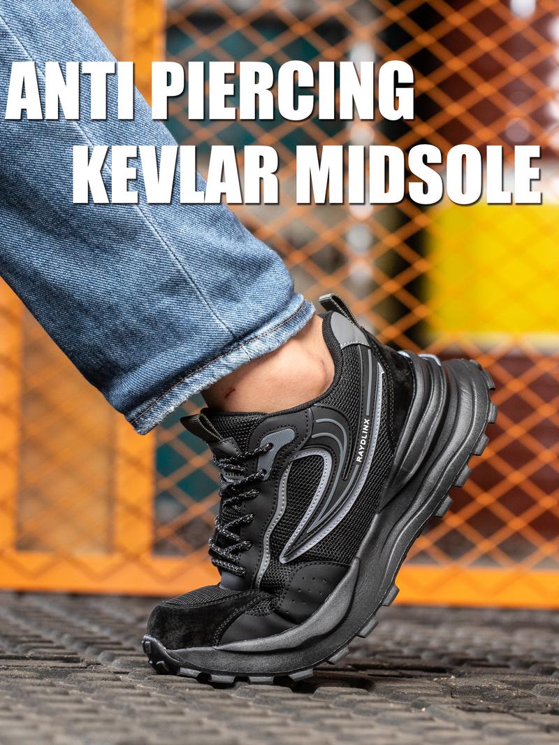 Product Introduction of Steel Toe Shoes for Men Women Comfortable Safety Shoes Lightweight Breathable Working Sneakers Indestructible Construction Work Shoes Boy Footwear 8
