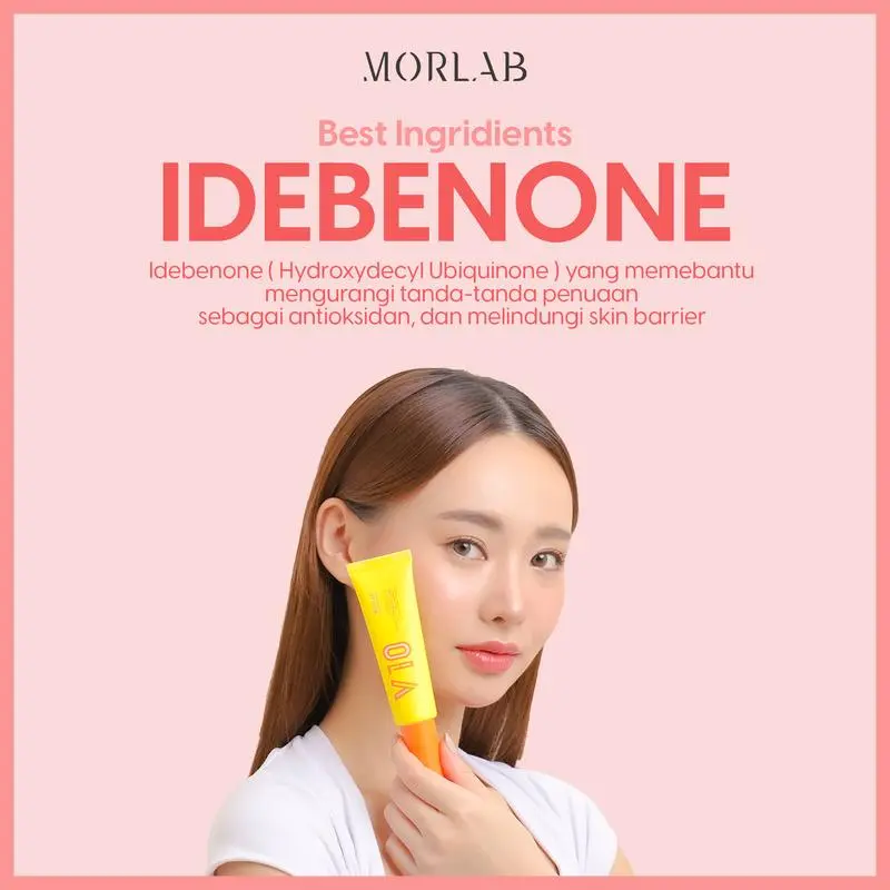 MORLAB Daily Tone Up Cream V10 - Pelembab dengan Idebenone & Niacinamide
