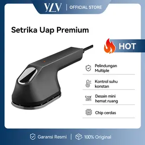 Ylv Setrika Uap Premium Perlindungan Pakaian Kualitas Bagus Kinerja Pemanasan Baik 2 in 1 Menghaluskan Kerutan Rapi Seketika