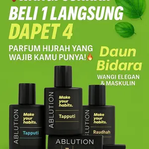 Parfum Ablution varian Raudah & Tappuni Herbal Dan Non Alkohol