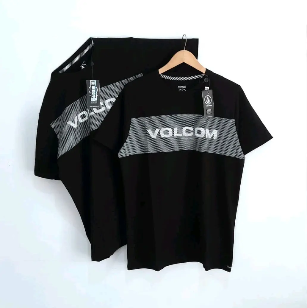 KAOS UNISEX SPM CATTON COMBAD REAKTIF MODERN FIT HITAM PEKAT