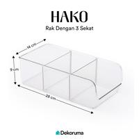Gambar Dekoruma HAKO Tempat Penyimpanan Serbaguna dengan 3 sekat - Storage - Putih dari Dekoruma Official Store Kab. Bekasi 4 Tokopedia