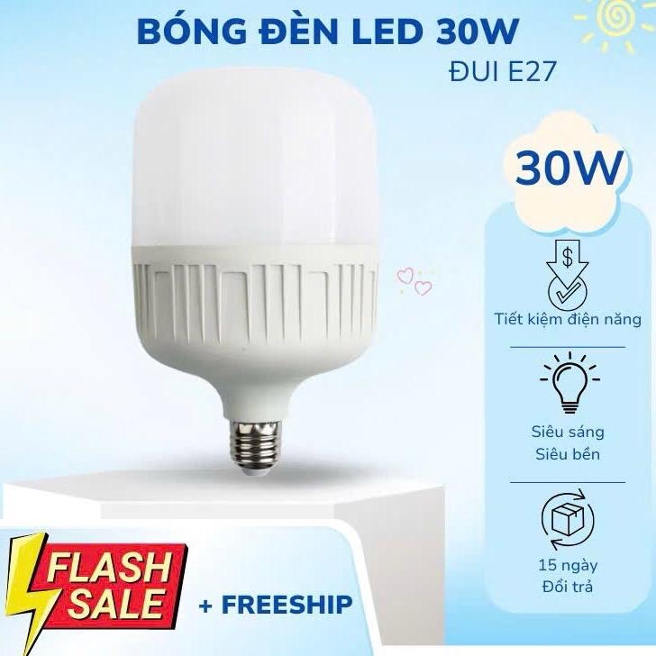 Đèn Led 30W Cao Cấp Siêu Sáng Tiết Kiệm Điện Năng Ánh Sáng Trắng Dễ Chịu bóng den