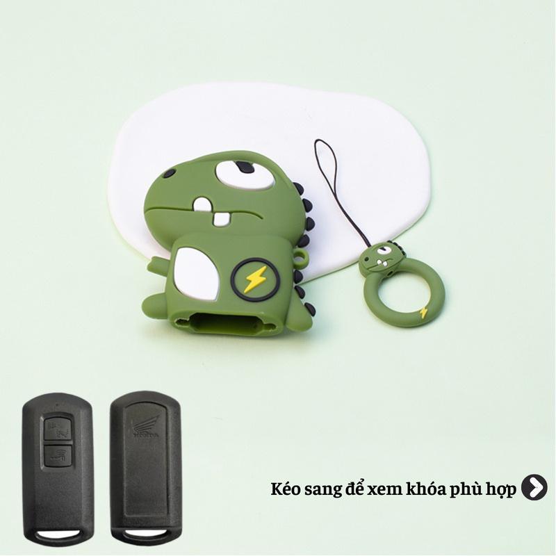 Bọc Bảo Vệ Chìa Khóa Smartkey Hình Khủng Long Cho Xe Honda Vision Lead Ablade Winner Vario Móc Khoá Nội Thất win v1 Chất Liệu Cao Su Tổng Hợp Sang Trọng & Bền Đẹp D