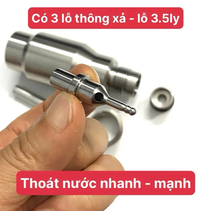 Khoang tăng thể tích xả cho X-F 7