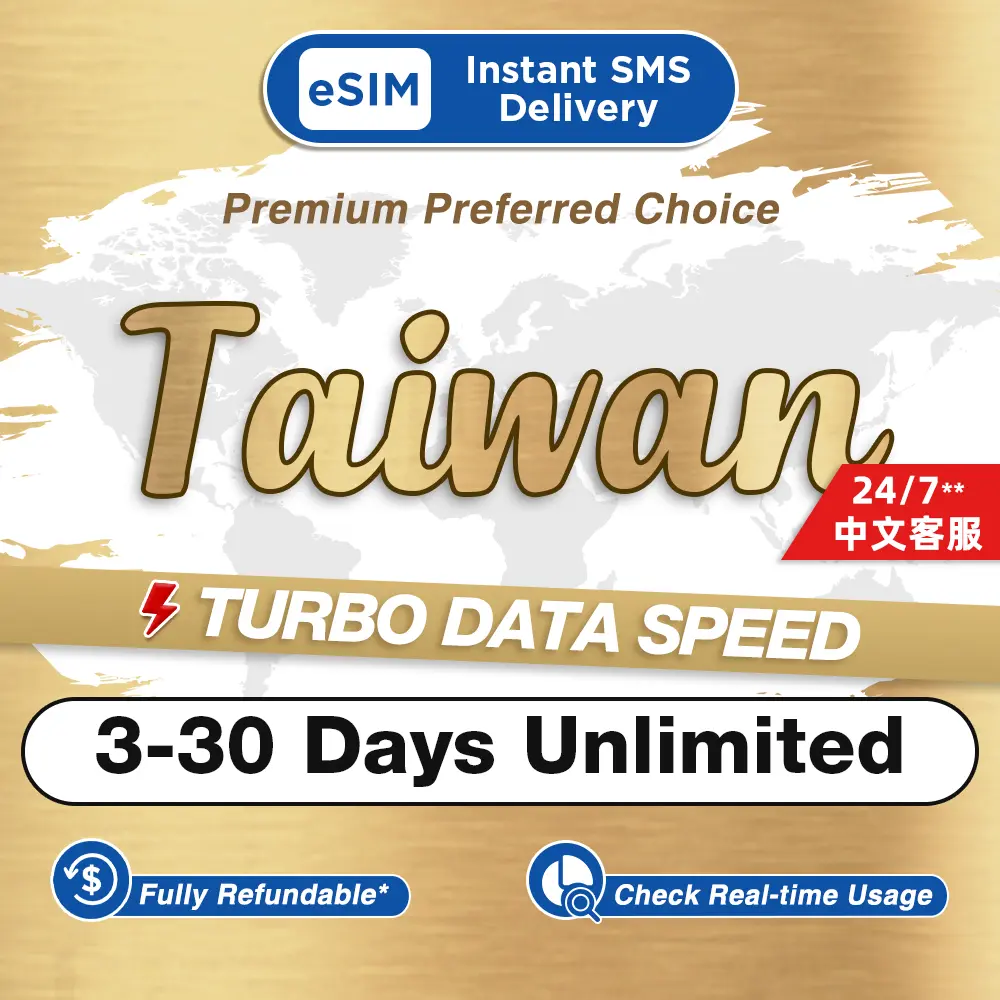 NPN Travel Voucher for Taiwan embedded SIM 3-30Days Unlimited Data (Physical Voucher)