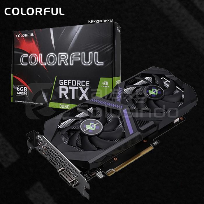 Gambar Colorful GeForce RTX 3050 6GB-V GDDR6 - RTX3050 DDR6 Ampere VGA Graphic Card dari GASOL MALANG Kota Malang Tokopedia