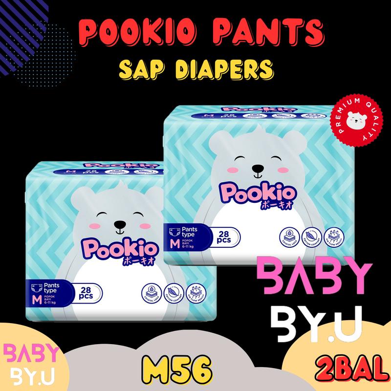 [2BAL] POOKIO SAP DIAPERS PANTS NB/S/M/L/XL 4