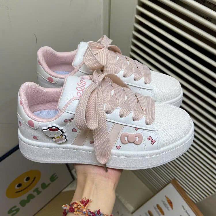  Giày nữ thể thao chất da phối màu trẻ trung CAT fullbox QCCC 